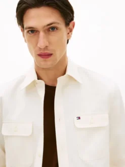 Regular Fit Brushed Twill Overshirt