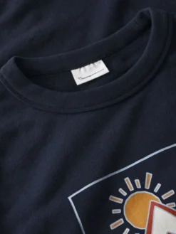Relaxed printed crew neck