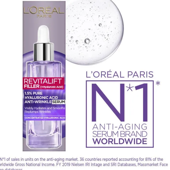 Revitalift Filler 2. 5% Hyaluronic Acid+Caffeine Eye Serum 20ml