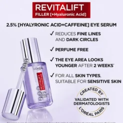 Revitalift Filler 2. 5% Hyaluronic Acid+Caffeine Eye Serum 20ml