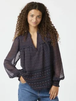 Rhia Border Pattern Blouse