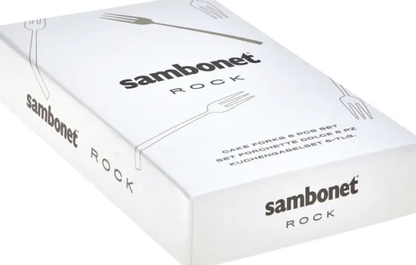 Rock, Edelstahl 18/10, kagegaffelsæt 6 pcs.