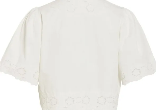 ROUAMORY 2/4 V-NECK TOP