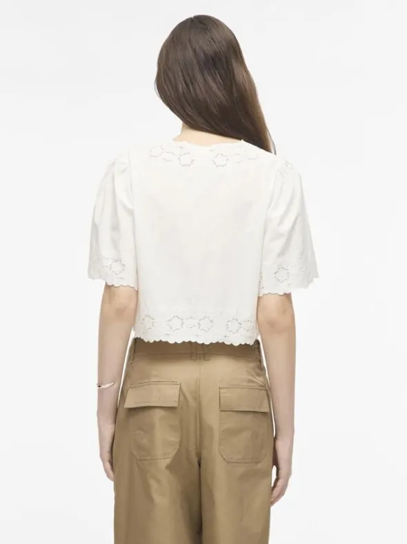 ROUAMORY 2/4 V-NECK TOP