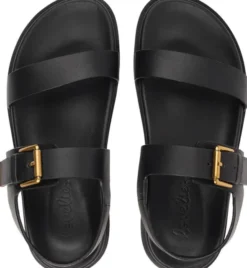 SALMAGI - ADJUSTABLE LEATHER SANDAL W/HEEL STRAP