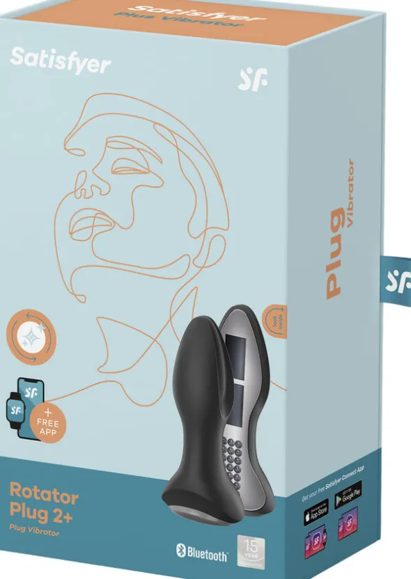 Satisfyer Rotator Plug 2+ black analvibrator