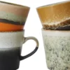 70s ceramics cappuccino mius, verve set of 4