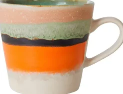 70s ceramics cappuccino mug burst