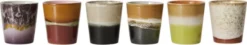 70s ceramics coffee mugs soil set of 6