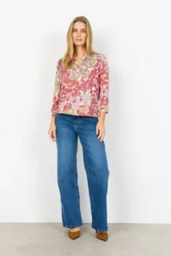 SC-FELICITY AOP 536 Bluse Pink