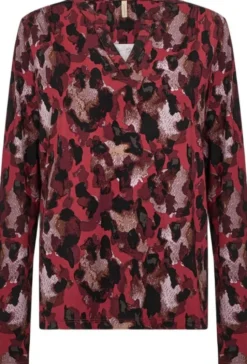SC-MARICA AOP 341 Bluse Rød