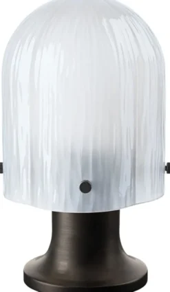 Seine Portable Lamp (Base: Antique Brass, Shade: White)