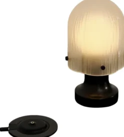 Seine Portable Lamp (Base: Antique Brass, Shade: White)