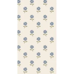 Serviet 10x20 cm blå blomster 16 stk/pk
