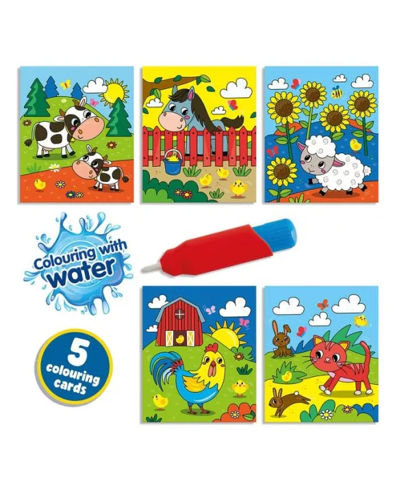 SES Creative - Farv med vand - Bondegård malebog