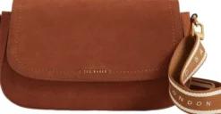 SHAYNE Webbing Suede Crossbody Bag