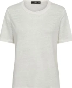 Short-sleeved linen t-shirt