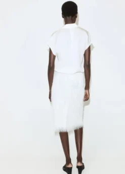 Short-sleeved lyocell shirt