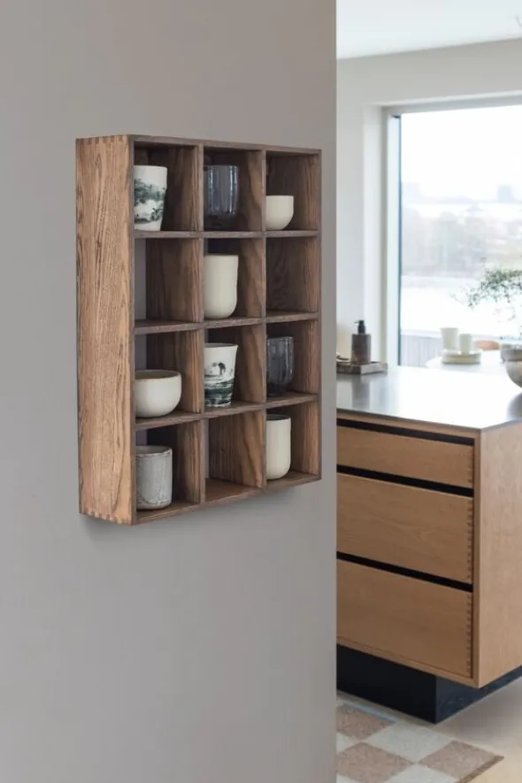 SHOWCASE set box, oak dark oiled