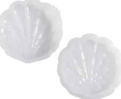 Silikoneform, Musling, H: 3 cm, L: 13,2 cm, B: 13,3 cm.
