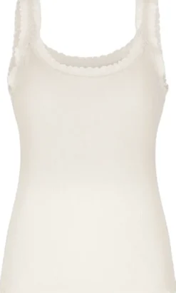 Singlet Rib Jersey Lace