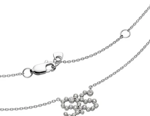 SIS Collet Necklace Silver