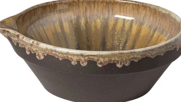 Skål Poterie 195 cl 26,5 x 9,3 cm Mokka Stengods