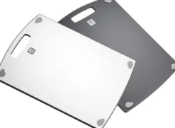 Skärbrädor 37x27 Vit-Graa Plast