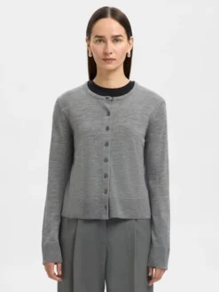 SLFTHEA LS KNIT MERINO CARDIGAN NOO
