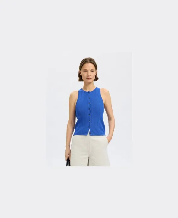 SLFTRIXIE SL KNIT BUTTON TOP