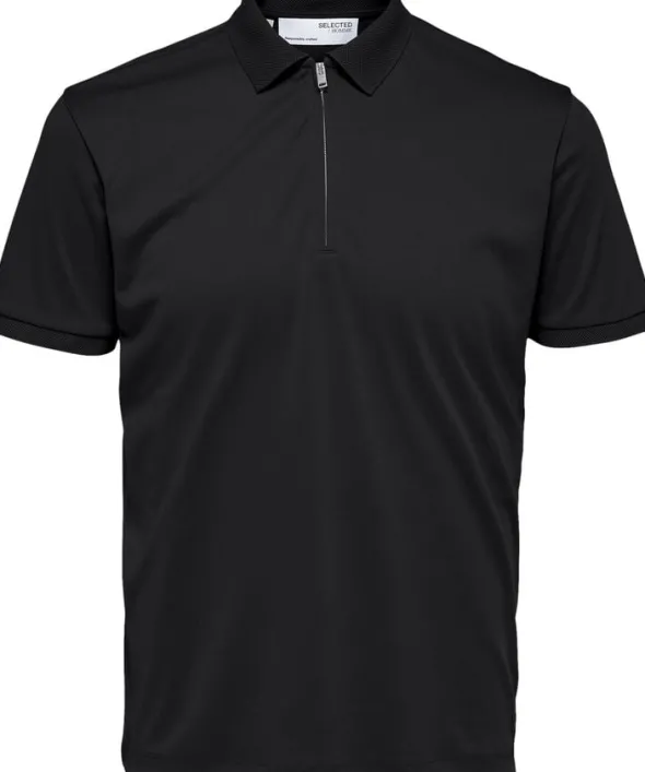 SLHFAVE ZIP SS POLO NOOS