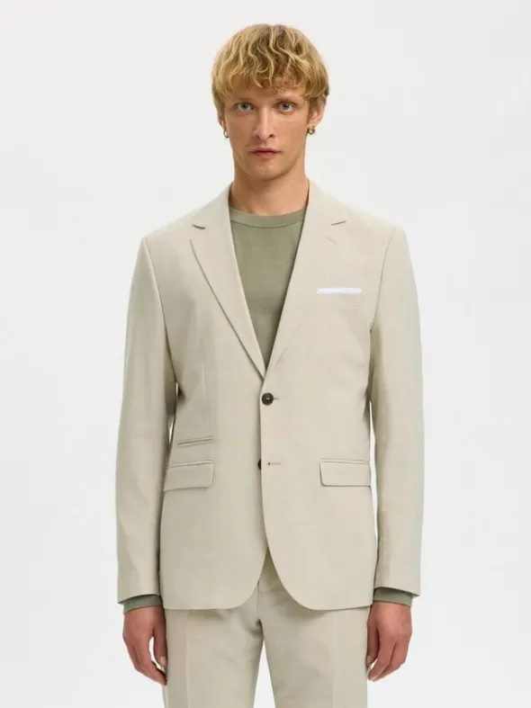 SLHSLIM-OASIS LINEN BLZ NOOS