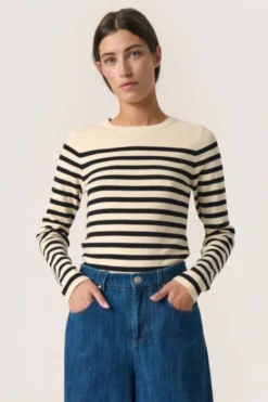 SLPina Striped Pullover LS