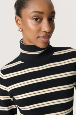 SLSpina Striped Rollneck