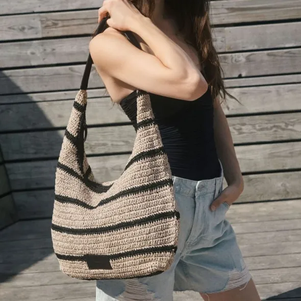 SoleaMBG Bag, Raffia