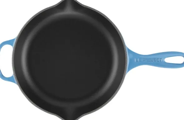 Stegepande støbejern 23 cm Azure Blue