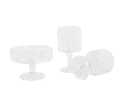 0405 Stem Glass Set of Two | Clear | Wide