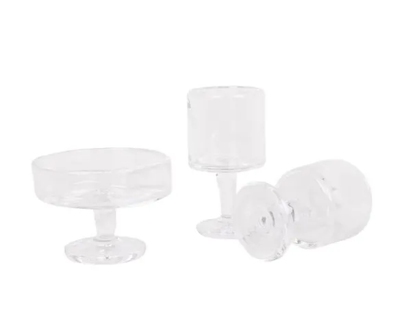 0405 Stem Glass Set of Two | Clear | Wide