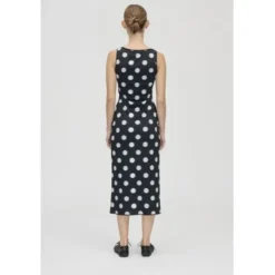 2244 Stocking Jersey, Elastic Deep Neckline Tank Dress