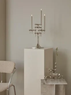 STOFF Nagel ljusstake krom