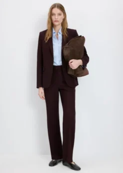 Straight-fit suit trousers
