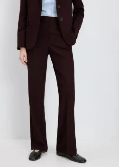 Straight-fit suit trousers