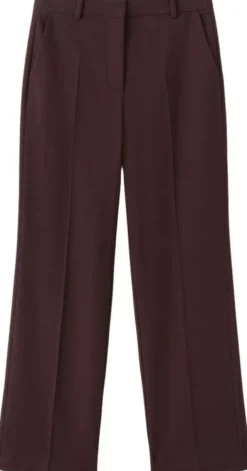 Straight-fit suit trousers