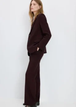 Straight-fit suit trousers