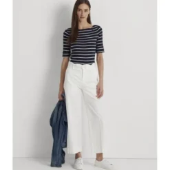 Striped Boatneck Top