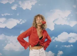 Strømper - Pretty Rose Red