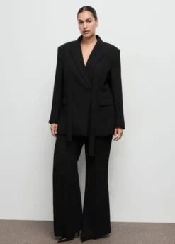 Suit jacket with scarf