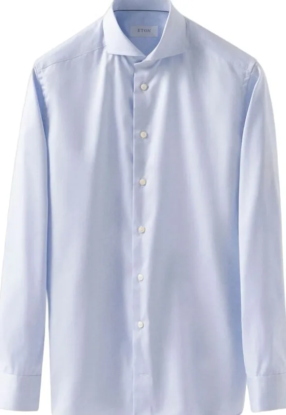 Super Slim Fit Light Blue Signature Twill Shirt
