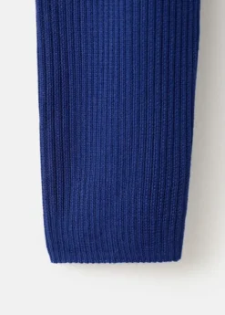 Sweater with asymmetrical turtlenec