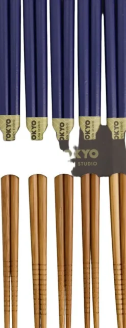 TDS Bamboo Chopstick Set/5 D. Blue